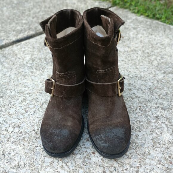 Jimmy Choo Brown Suede Ankle Boots Sz. 36 - Picture 3 of 3